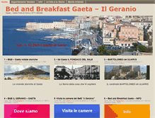 Tablet Screenshot of bedandbreakfastgaeta.com